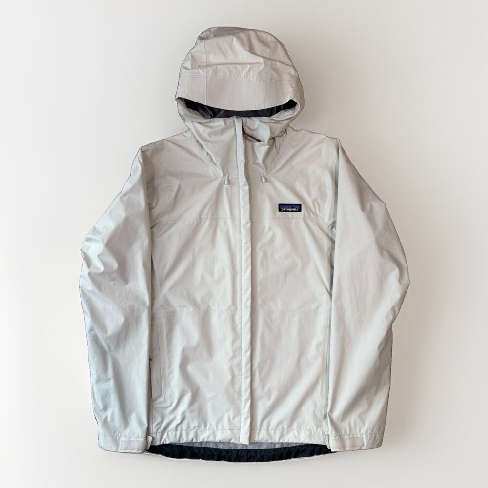 Patagonia Torrentshell 3L Jacket Women's Small White Rain Coat Outdoors